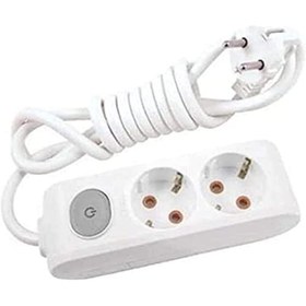 Resim STOREMAX Multi-Let Ikili Priz Anahtar Top Kablolu Ç.K 1 Mt 1190698 