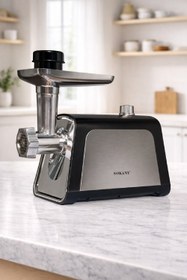 Resim 2900W Elektrikli Kıyma Makinesi Reverse Fonksiyonlu Paslanmaz Çelik Ev Tipi Et Çekme Makinesi SK-06045 