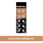 Resim Duracell Özel LR44 Alkalin Düğme Pil 10'lu Paket 
