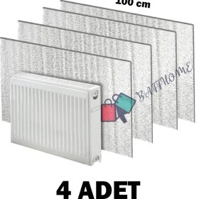 Resim Baffhome 4 Adet Petek Arkası Isı Yalıtım Levhası Alüminyum Folyo & Radyatör Arkalığı 