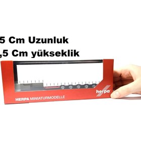Resim Herpa 1:87 Ho Hacimli yarı römork (5 akslı) MİNYATÜR PLASTİK MODEL 