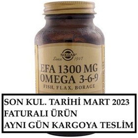 Resim Solgar Efa 1300 Mg Omega 3-6-9 Fısh Flax Borage 