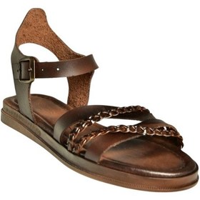 Resim Fox Shoes U390906403 Kahverengi Hakiki Deri Kadın Sandalet Kahverengi-hakiki Deri 