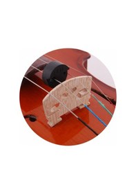 Resim Keman Susturucusu - Siyah Plastik 