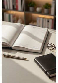 Resim 2026 Ajanda Esnek Kapak Yeşil 14x20 Cm 168 Yaprak 1 Adet Yaldızlı Okul Ev Ofis Ajandası Günlük Ajanda Ajstv14 
