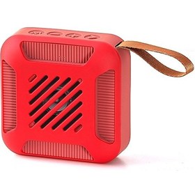 Resim Kablosuz Taşınabilir Su Geçirmez Bluetooth Hoparlör, 36 Saat Çalma Süresi, Mikrofonlu - Kırmızı 