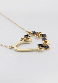 Resim Safir Kalbimin Yıldızı Kolye Rose Gold 