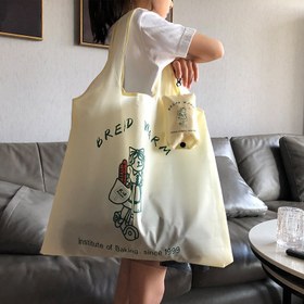Resim Dayanıklı Katlanabilir Oxford Bez Alışveriş Çantası - Büyük Kapasiteli 210D Polyester Tote "Ekmek İş Enstitüsü'nün 49.25 Metre Tasarımı ile, Market ve Ev Depolama için Taşınabilir Omuz Çantası 