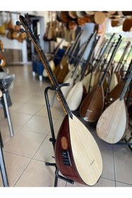 Resim Bircanmüzik Fishmanli Profesyonel Ardıç Tekne Kısa Sap Bağlama (soft kılıf, yedek tel ve mızrap hediye) 