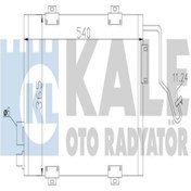 Resim KALE 342810 Klima Radyatoru Kondenser (renault: Clio Iı 1.2ı 1.4ı 1.6ı 1.9d 98- ) 7700414103 (WF252634) 