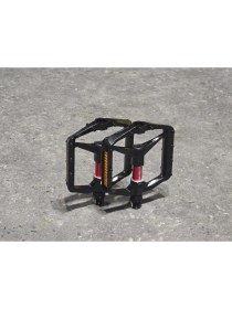 Resim Bike And Art Gineyea M511Z Aluminyum Rulmanlı Geniş Trial Bmx Pedalı Siyah Kırmızı 