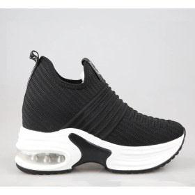 Resim Guja 24Y300-8 Dolgu Topuk Siyah Kadın Sneakers 