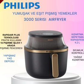 Resim Özbience Pişme Derecesi Gösterge, Çeşitlilik Keyfi, 4.2 L Airfryer 