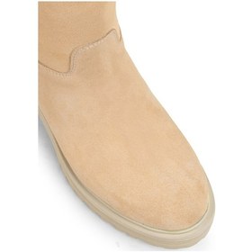 Resim Deery Hakiki Süet Bej Kadın Çizme Bej 