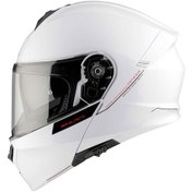 Resim Mt Genesis Sv Solid A0 Çene Açılır Kask Beyaz 