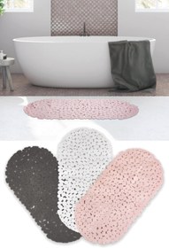 Resim Vantuzlu Silikon Banyo Paspası Banyo Ve Duş Kaydırmazı Bath Mat 