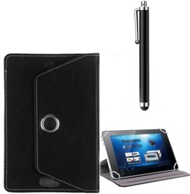 Resim TUANAGSM Hometech Alfa 7 Rc Üniversal 360 Standlı Kılıf + Tablet Kalemi 