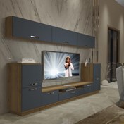 Resim Decoraktiv Trendstyle 9 Mdf Tv Ünitesi Tv Sehpası - Pera - Antrasit 