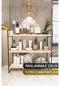 Resim Bino Masaüstü Tezgahüstü Düzenleyici Organizer Çok Amaçlı Mutfak Banyo Rafı Siyah 