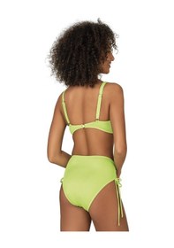 Resim Endeep Kadın Büyük Beden Balenli Destekli Bağlama Detaylı Yeşil Bikini Takımı-yeşil Yeşil 