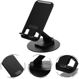 Resim V10 Telefon Tutucu Telefon Tablet Standı Metal 360 Kaydırmaz 