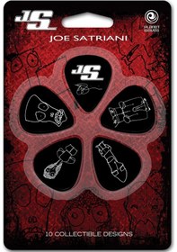 Resim Planet Waves 1cbk2-10js Joe Satriani Pena Siyah Thin 10'lu Paket İmza Serisi - Koleksiyonluk - Mat 