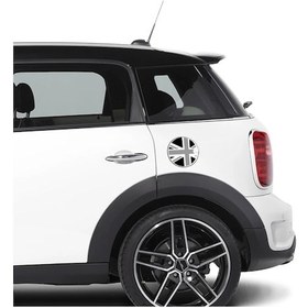 Resim Mini Cooper Yakıt Depo Kapağı 3D Sticker Depo Kapağı 