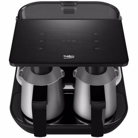Resim Beko YENİ Tkm 8961 A Keyf Antrasit Çelik İkili Türk Kahve Makinesi , 6 Fincan + 2 YIL GARANTİ 