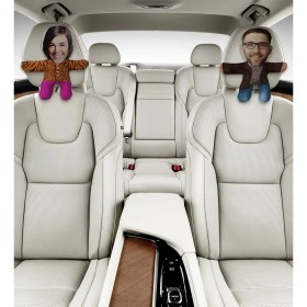 Resim Bk Gift Kişiye Özel Kostümlü 2’li Araç Koltuk Bebek Yastığı-3 