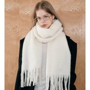 Resim 1 adet Kadın Zarif Kalın Polar Eşarp - Yumuşak Mavi/Pembe/Beyaz Kışlık Sıcaklık Şal, Püsküllü, Dayanıklı Polyester, Resmi ve Günlük Kombinler İçin Mükemmel, İdeal Noel ve Yılbaşı Hediyesi, Kış Moda Aksesuarı, Sofistike Stil, Yumuşak Doku 