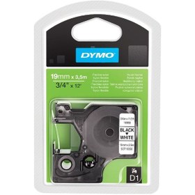 Resim Dymo 16958 Siyah/Beyaz Yüksek Performans Esnek Naylon Şerit 