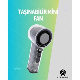 Resim Mini El Fanı | 3000MAH Pil | Type-C Şarj Girişi | Kompakt ve Hafif Tasarım 