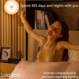 Resim Akıllı Hareket Sensörü LED Gece Lambası - Dinamik Dolap Lambası, Koridorlar, Dolaplar, Yatak Odaları, Yatak Tanesi için Uygun - Merdiven Lambası Her Yerde Yapıştırılabilir. 