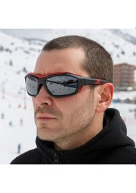 Resim Esrada Kayak Gözlüğü Antifog Ventilli Uv Korumalı Güneş Kar Gözlük Kırmızı Siyah Snowboard Sporu 01 Kırmızı Siyah 