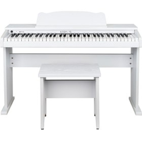 Resim KKP-161WH Beyaz Dijital Duvar Tipi Çocuk Piyanosu 