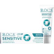Resim Rocs Sensitive Repair & Whitening - Beyazlatıcı Diş Macunu 75ml 