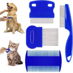 Resim Nm-store 4'lü Bit Evcil Hayvan Tarak Seti Kedi Köpek Bit Tarak Seti Pire Tarağı 