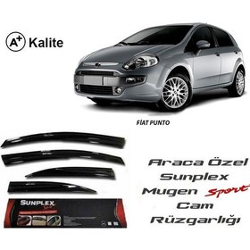 Resim Sunplex Fiat Punto Sunplex Mugen Tip 4'Lü Cam Rüzgarlığı 