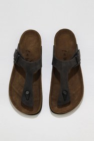 Resim Bueno Shoes Asfalt Greyzi Deri Erkek Parmak Arası Terlik 05mt101 