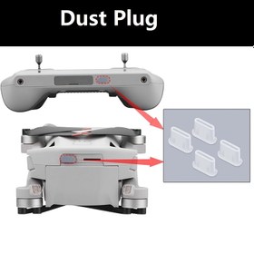 Resim TYPE-C Arayüzü için Toz Kapağı, MINI 4K/3 PRO için DJI RC/DJI RC-N1 ile Uyumlu. 