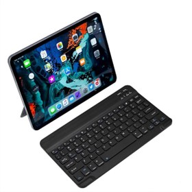 Resim Bluetooth Wireless Q Klavye Tüm Telefon Tablet Macbook Pc Için Uyumlu 