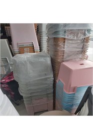 Resim M3DECORİUM Banyo Balkon Salon Küvet Ayak Koyma Pufu Okuma Taburesi Merdiveni Rahle Basamak Yükseltici Basamağı 