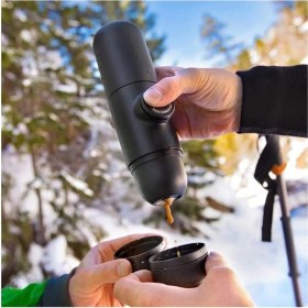 Resim Taşınabilir Manuel Espresso Makinesi, Kapsüllü Kahve, 70 Ml, Pratik ve Hafif Tasarım 