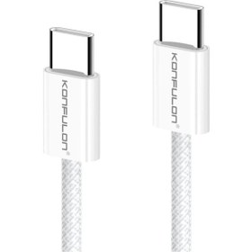 Resim Dc130 2m 60w Type-c To Type-c Örgülü Hızlı Şarj Kablosu - Beyaz 