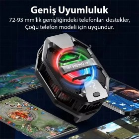 Resim İlk El Grup Ieg™ Memo DL20 Aı Yarı Iletken Dondurucu Arka Klipsli Soğutma Radyatörü IPhone Android Pubg O 