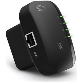 Resim Yaozixa 300mbps Wi-fi Güçlendirici - Sinyal Genişletici, Kablosuz Ağ, Wps, Ap Modu, Eu Şarj Aleti, Siyah 