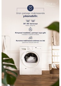 Resim Formeya Pamukkale Alez Gri %100 Pamuk Kapitone Yastık Koruyucu Alez 2 Adet 50X70 