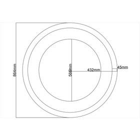 Resim MOTİFPİYER Lamba Tavan Göbeği-Yuvarlak-11-86cm-Dış Çitalı 