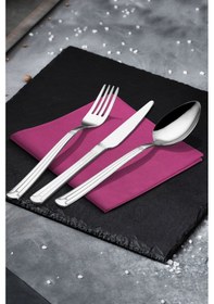 Resim Yakamoz 36 Parça Çatal Kaşık Bıçak Takımı Gümüş 