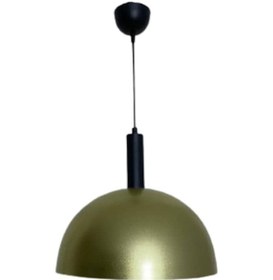 Resim Rsylight Retro Gold Metal Dekoratif Tekli Kafe Mutfak Aydınlatma (536630768) 